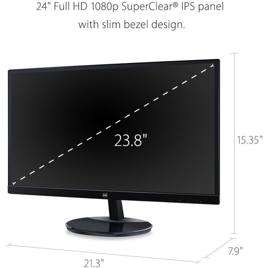 ViewSonic VA2459-SMH 24 Inch IPS 1080p LED Monitor with HDMI and VGA Inputs