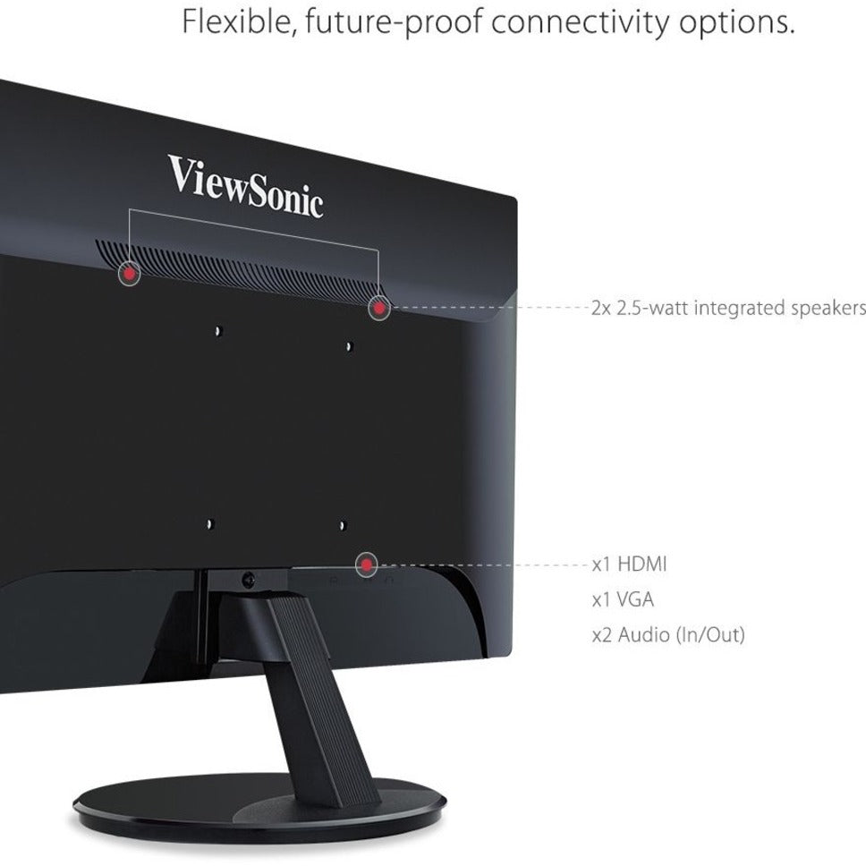 ViewSonic VA2459-SMH 24 Inch IPS 1080p LED Monitor with HDMI and VGA Inputs