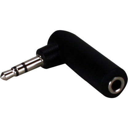 QVS 3.5mm Mini-Stereo Male to Female Right Angle Audio Adaptor