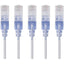 Monoprice 5-Pack SlimRun Cat6A Ethernet Network Patch Cable 5ft White