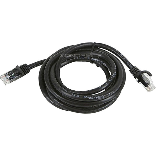 Monoprice FLEXboot Series Cat6 24AWG UTP Ethernet Network Patch Cable 7ft Black