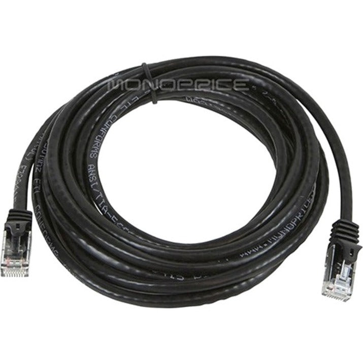 Monoprice FLEXboot Series Cat6 24AWG UTP Ethernet Network Patch Cable 10ft Black