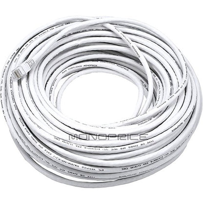Monoprice Cat5e 24AWG UTP Ethernet Network Patch Cable 100ft White