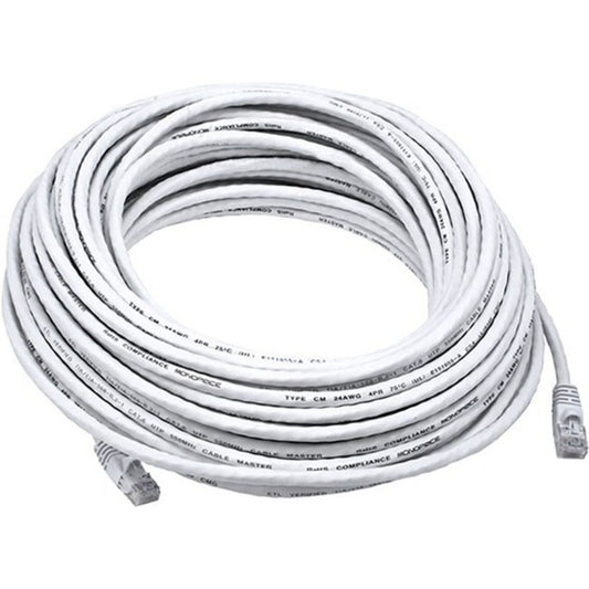 Monoprice Cat6 24AWG UTP Ethernet Network Patch Cable 75ft White