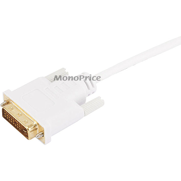 Monoprice 10ft 32AWG Mini DisplayPort to DVI Cable - White