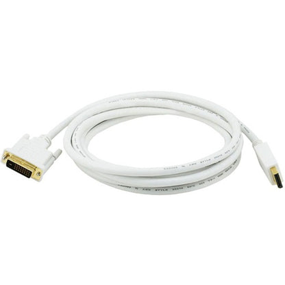 Monoprice 10ft 28AWG DisplayPort to DVI Cable - White