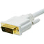 Monoprice 10ft 28AWG DisplayPort to DVI Cable - White