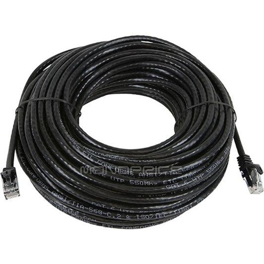 Monoprice FLEXboot Series Cat6 24AWG UTP Ethernet Network Patch Cable 75ft Black