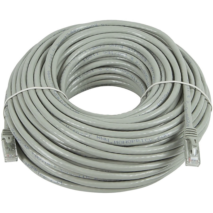 Monoprice FLEXboot Series Cat5e 24AWG UTP Ethernet Network Patch Cable 100ft Gray