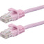 Monoprice FLEXboot Series Cat5e 24AWG UTP Ethernet Network Patch Cable 100ft Pink