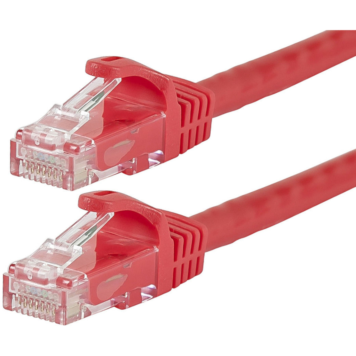 Monoprice FLEXboot Series Cat5e 24AWG UTP Ethernet Network Patch Cable 100ft Red