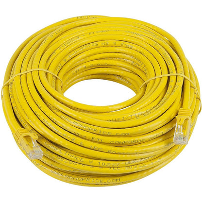 Monoprice FLEXboot Series Cat5e 24AWG UTP Ethernet Network Patch Cable 100ft Yellow