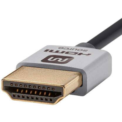 Monoprice Ultra Slim 18Gbps Active High Speed HDMI Cable 10ft Silver