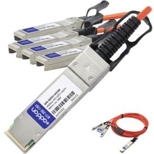 AddOn Dell AOC-QSFP-4SFP-10G-5M to Cisco SFP-10G-AOC5M Compatible TAA Compliant 40GBase-AOC QSFP+ to 4xSFP+ Direct Attach Cable (850nm MMF 5m)