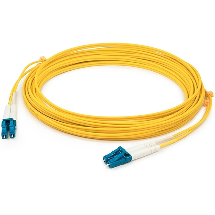 AddOn 7m LC (Male) to LC (Male) Yellow OS2 Duplex Fiber TAA Compliant OFNR (Riser-Rated) Patch Cable