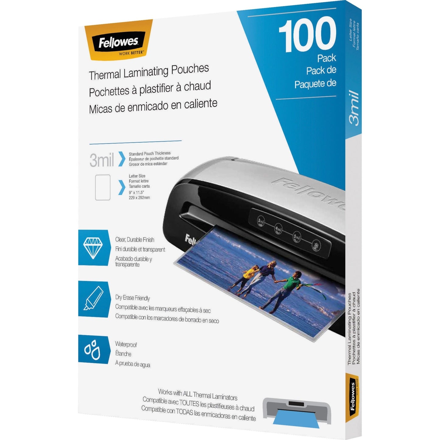 Fellowes Letter-Size Thermal Laminating Pouches