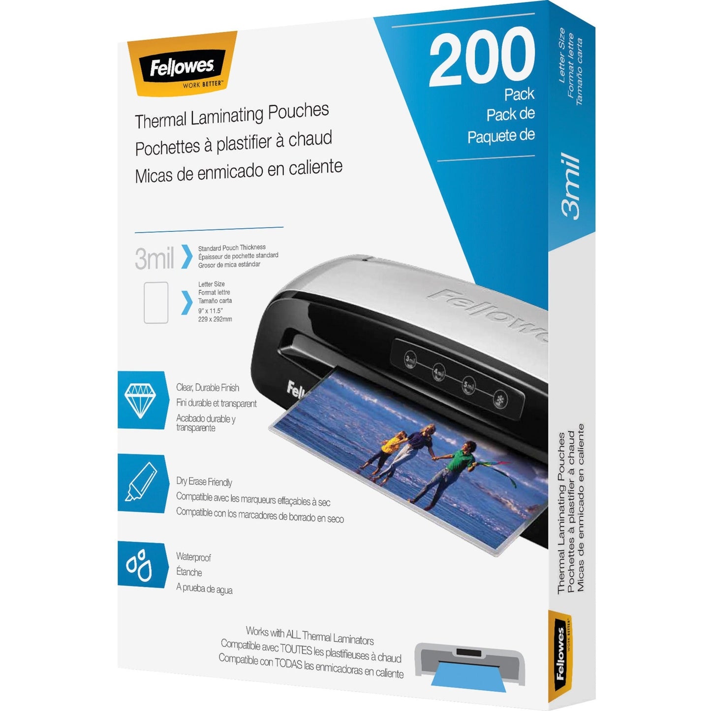 Fellowes Letter-Size Thermal Laminating Pouches