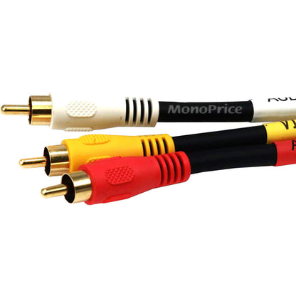 Monoprice RCA Coaxial Composite Video and Stereo Audio Cable 25ft