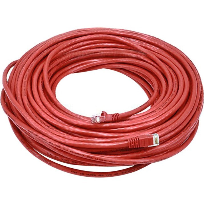 Monoprice Cat6 24AWG UTP Ethernet Network Patch Cable 100ft Red