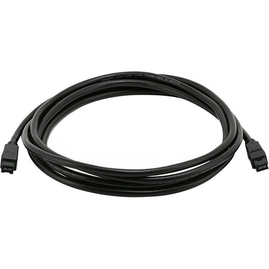 Monoprice 9-pin/ 9-pin BETA FireWire 800 - FireWire 800 Cable 10FT Black