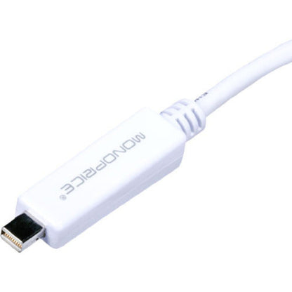 Monoprice 3ft 32AWG Mini DisplayPort to DVI Cable - White