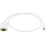 Monoprice 3ft 32AWG Mini DisplayPort to VGA Cable - White