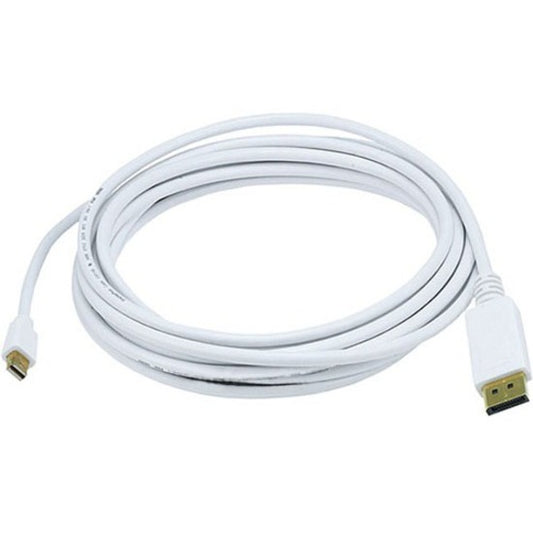 Monoprice 15FT 32AWG Mini DisplayPort to DisplayPort Cable - White