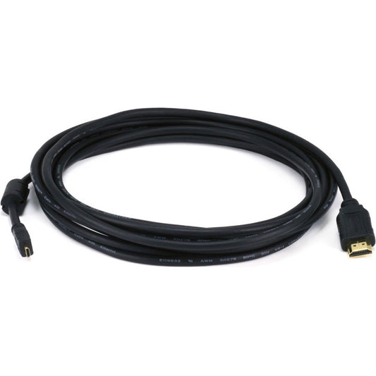 Monoprice Standard HDMI Cable with Ethernet and HDMI Micro Connector 15ft