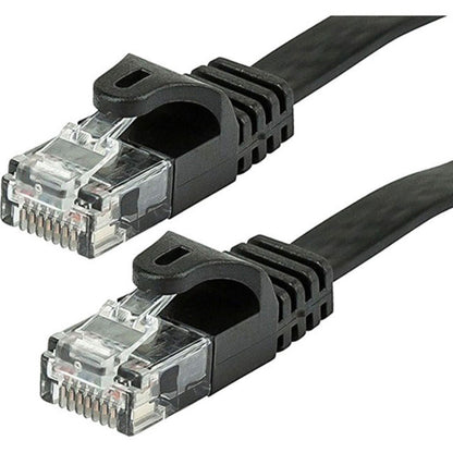 Monoprice Cat5e 30AWG UTP Flat Ethernet Network Patch Cable 75ft Black