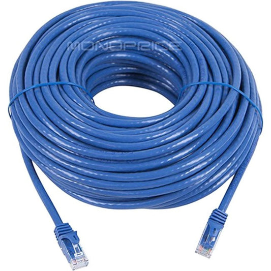 Monoprice FLEXboot Series Cat6 24AWG UTP Ethernet Network Patch Cable 100ft Blue