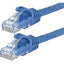 Monoprice FLEXboot Series Cat6 24AWG UTP Ethernet Network Patch Cable 100ft Blue