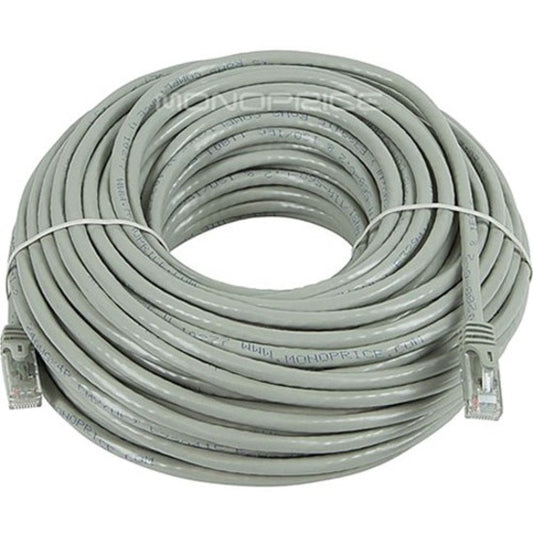 Monoprice FLEXboot Series Cat6 24AWG UTP Ethernet Network Patch Cable 100ft Gray