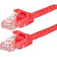 Monoprice FLEXboot Series Cat6 24AWG UTP Ethernet Network Patch Cable 100ft Red