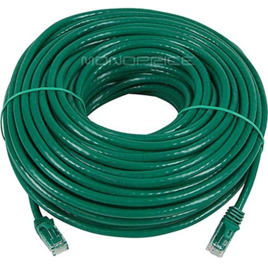Monoprice FLEXboot Series Cat6 24AWG UTP Ethernet Network Patch Cable 100ft Green