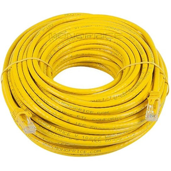 Monoprice FLEXboot Series Cat6 24AWG UTP Ethernet Network Patch Cable 100ft Yellow
