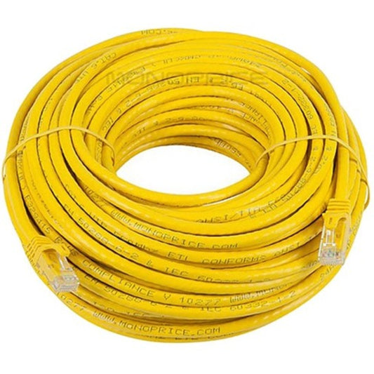 Monoprice FLEXboot Series Cat6 24AWG UTP Ethernet Network Patch Cable 100ft Yellow