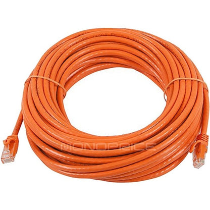 Monoprice FLEXboot Series Cat6 24AWG UTP Ethernet Network Patch Cable 50ft Orange