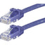 Monoprice FLEXboot Series Cat5e 24AWG UTP Ethernet Network Patch Cable 50ft Purple