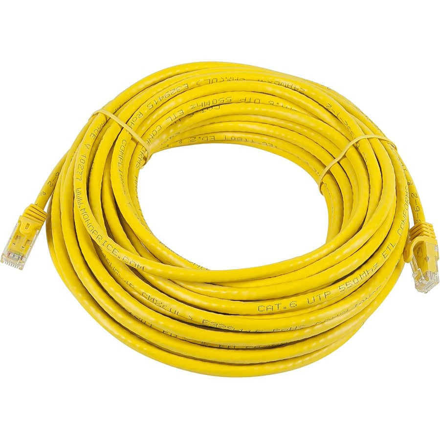 Monoprice FLEXboot Series Cat5e 24AWG UTP Ethernet Network Patch Cable 50ft Yellow