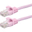 Monoprice FLEXboot Series Cat5e 24AWG UTP Ethernet Network Patch Cable 75ft Pink