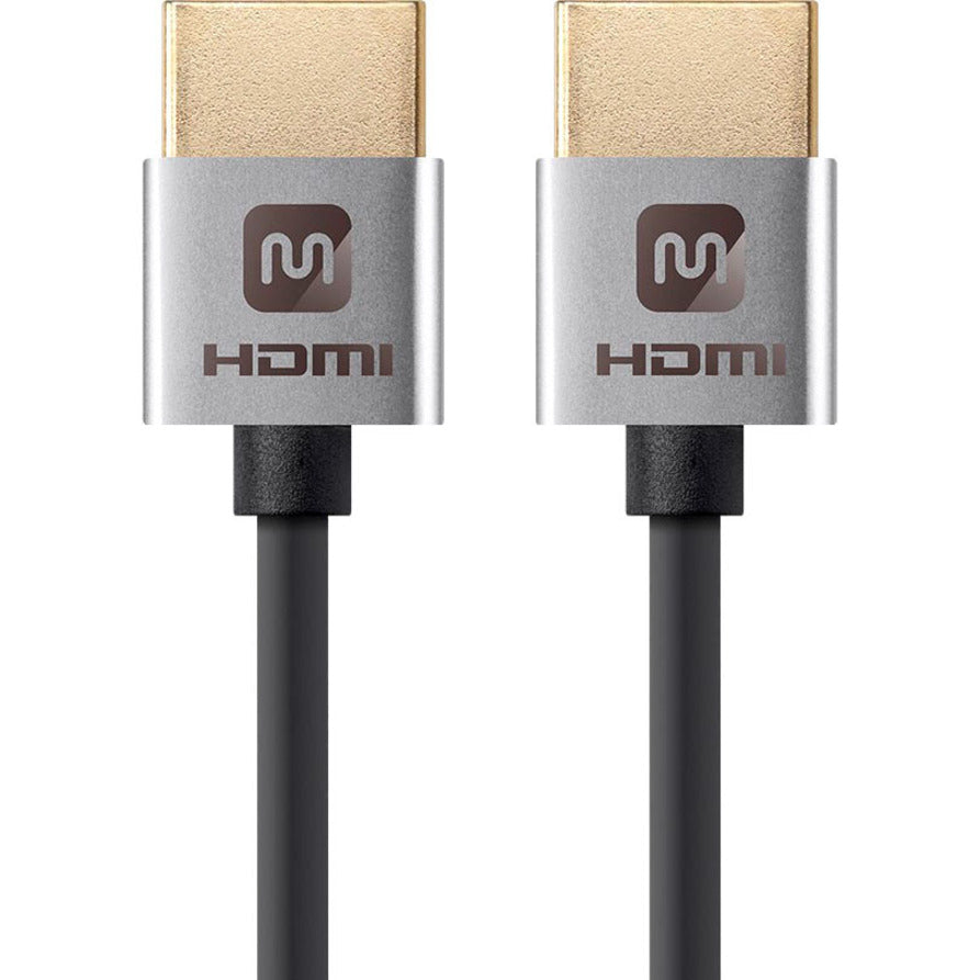 Monoprice Ultra Slim Series High Speed HDMI Cable 3ft Silver