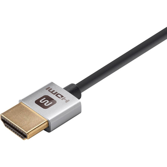 Monoprice Ultra Slim Series High Speed HDMI Cable 4ft Silver