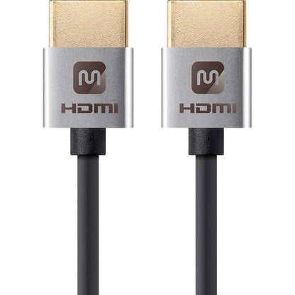 Monoprice Ultra Slim Series High Speed HDMI Cable 4ft Silver