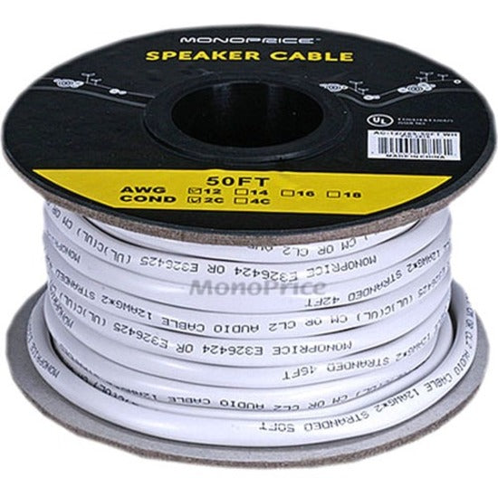 Monoprice Access Series 12AWG CL2 Rated 2-Conductor Speaker Wire 50ft