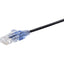 Monoprice 10-Pack SlimRun Cat6A Ethernet Network Patch Cable 7ft Black