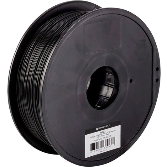 Monoprice MP Select PLA Plus+ Premium 3D Filament 1.75mm 1kg/Spool Black