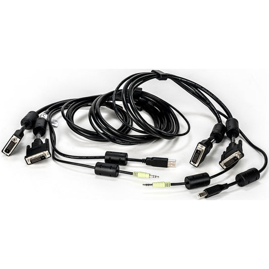 Vertiv Avocent USB Keyboard and Mouse DVI-D and Audio Cable 6 ft. with DPP Support for Vertiv Avocent SV and SC Series Switches