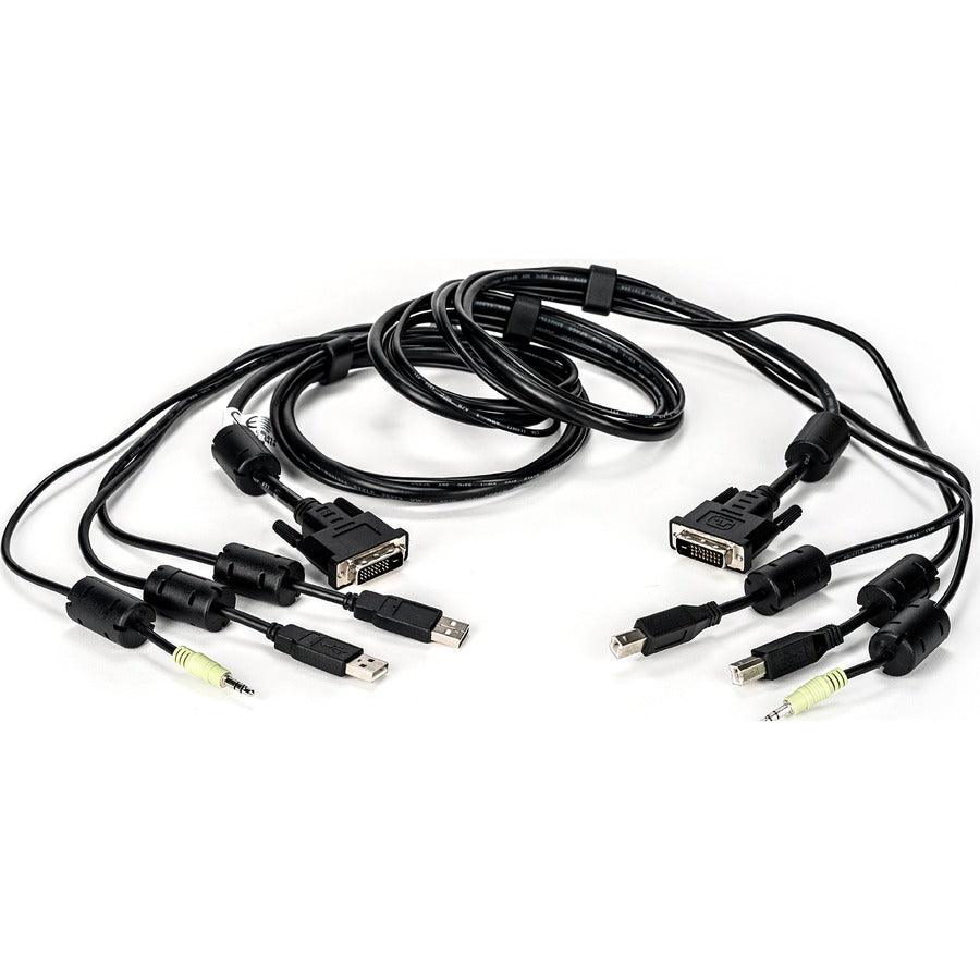 Vertiv Avocent USB Keyboard and Mouse DVI-D and Audio Cable 6 ft. with DPP Support for Vertiv Avocent SV and SC Series Switches