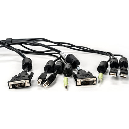Vertiv Avocent USB Keyboard and Mouse DVI-D and Audio Cable 6 ft. with DPP Support for Vertiv Avocent SV and SC Series Switches