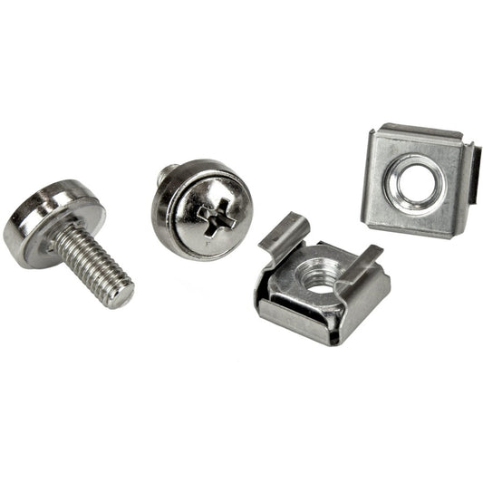 StarTech.com Rack Screws - 20 Pack - Installation Tool - 12 mm M5 Screws - M5 Nuts - Cabinet Mounting Screws and Cage Nuts